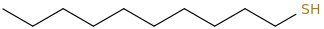 Decane-1-thiol molecular structure