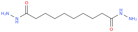 Decanedihydrazide molecular structure