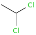 Dichloroethane molecular structure