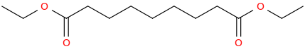Diethyl azelate molecular structure