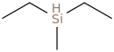 Diethylmethylsilane molecular structure