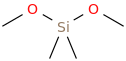 Dimethoxydimethylsilane molecular structure