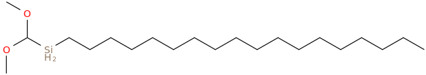 Dimethoxymethyloctadecylsilane molecular structure