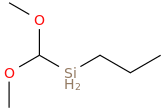 Dimethoxymethylpropylsilane molecular structure