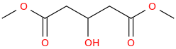Dimethyl 3-hydroxyglutarate molecular structure