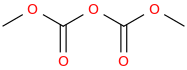 Dimethyl dicarbonate molecular structure
