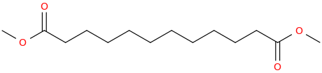 Dimethyl dodecanedioate molecular structure