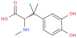 Dimethyl methyldopa molecular structure