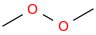 Dimethyl peroxide molecular structure