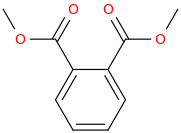 Dimethyl phthalate molecular structure
