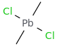 Dimethyldichloroplumbane molecular structure