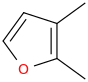 Dimethylfuran molecular structure
