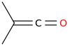 Dimethylketene molecular structure