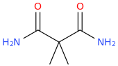 Dimethylmalonamide molecular structure