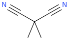Dimethylmalononitrile molecular structure