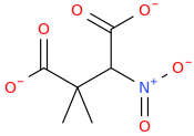 Dimethylnitrosuccinate molecular structure