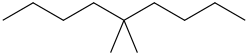 Dimethylnonane molecular structure