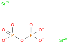 Distrontium diphosphate molecular structure