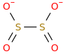 Dithionite molecular structure