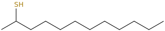 Dodecane-2-thiol molecular structure