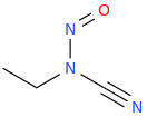 ETHYLNITROSOCYANAMIDE molecular structure