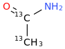 Ethanamide-13C2 molecular structure