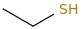Ethanethiol molecular structure