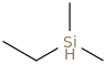 Ethyldimethylsilane molecular structure