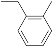 Ethyltoluol molecular structure