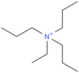 Ethyltripropylammonium molecular structure