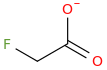 FLUOROACETATE molecular structure