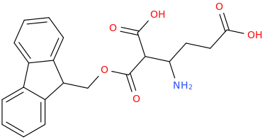 FMOC-3-AMINOADIPIC ACID molecular structure