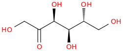 FRUCTOSE molecular structure