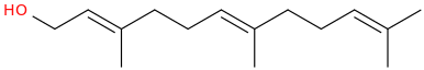 Farnesol molecular structure