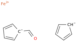 Ferrocenecarbaldehyde molecular structure