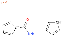 Ferrocenecarboxamide molecular structure