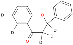 Flavanone-d5 molecular structure