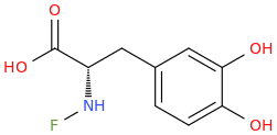 Fluorodopa molecular structure