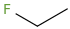 Fluoroethane molecular structure