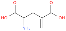 GAMMA-METHYLENE-DL-GLUTAMIC ACID molecular structure