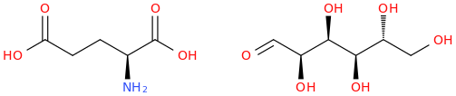 GLUCOSE GLUTAMATE molecular structure