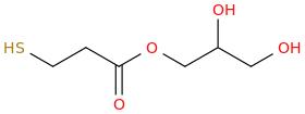 GLYCERYL 3-MERCAPTOPROPIONATE molecular structure