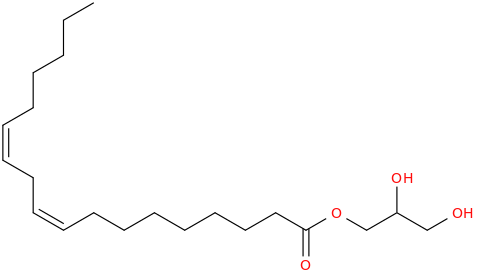 GLYCERYL LINOLEATE molecular structure