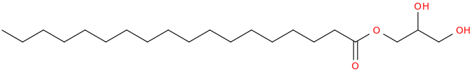 GLYCERYL STEARATE molecular structure