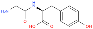 GLYCYL TYROSINE molecular structure