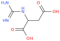 GUANIDINOSUCCINIC ACID molecular structure