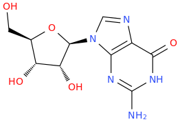 GUANOSINE molecular structure