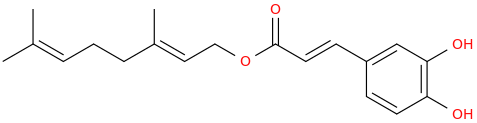 Geranylcaffeate molecular structure