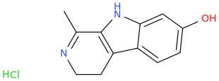 HARMALOL HCL molecular structure