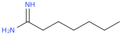 HEPTANIMIDAMIDE molecular structure